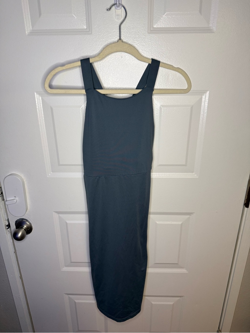 Patagonia Magnolia Spring Dress Blue Gray M Cross Back